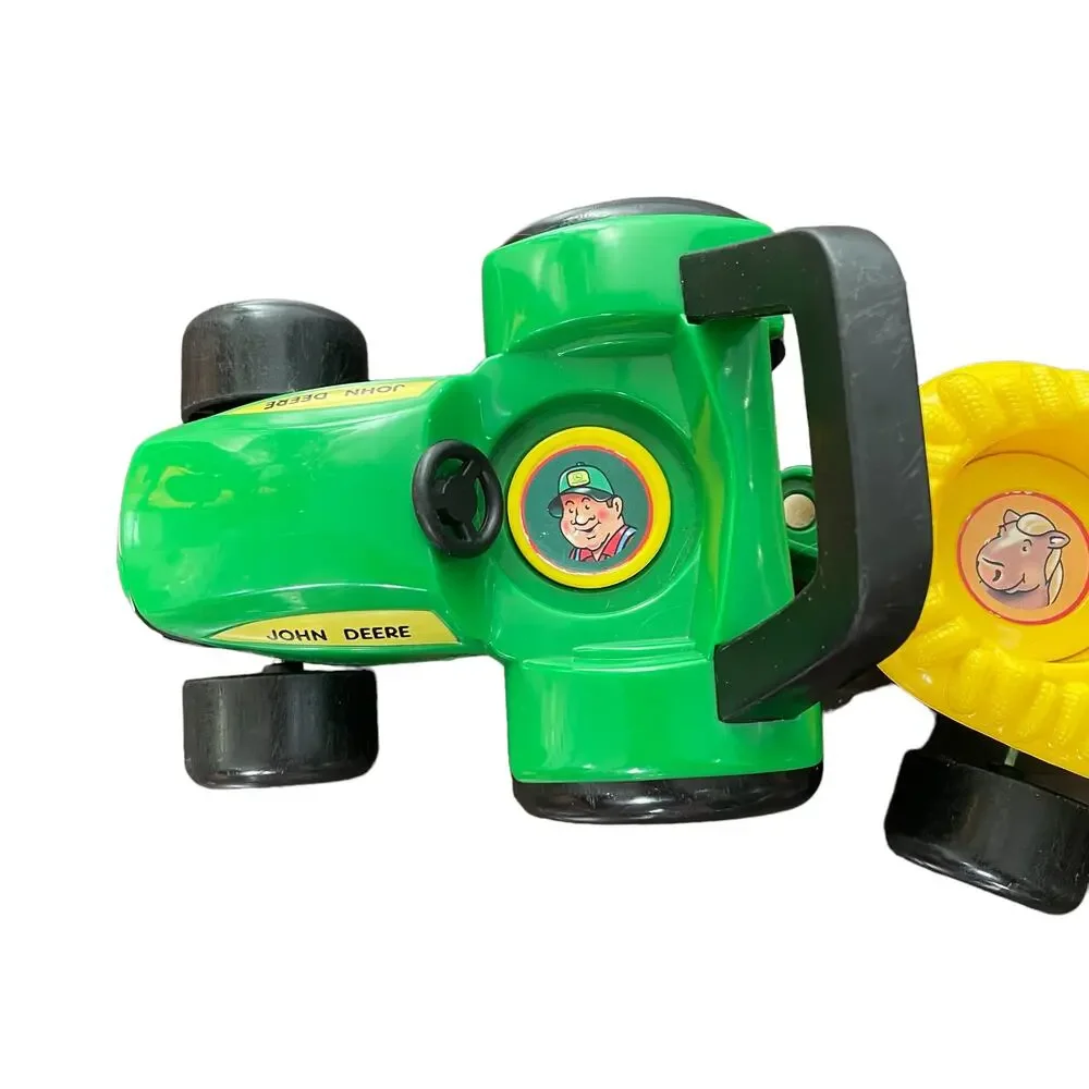 John Deere Little People Tractor Wagon Set ERTL NO Sound Farm Toy 34908 Hay Ride